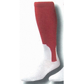 Traditional 2 in 1 Baseball Socks w/ Pattern A Heel & Toe (5-9 Small)
